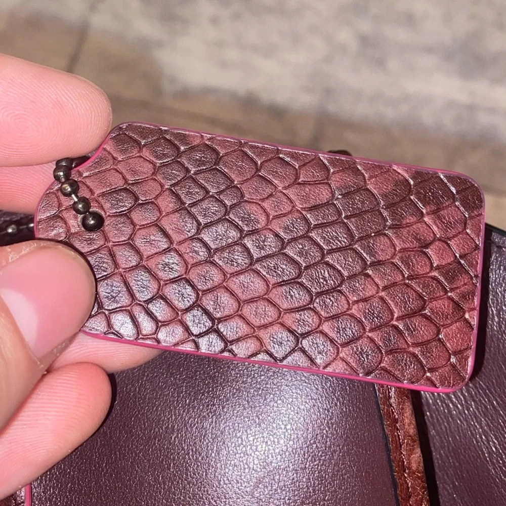 Coach Burgundy Crossbody Bag - Picture 11 of 11